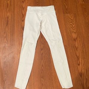 Women’s white athletic leggings
